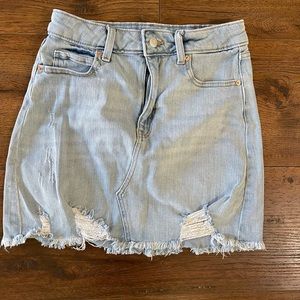 Wild fable denim mini skirt distressed size 4